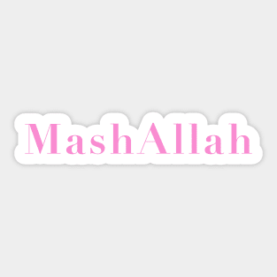 MashAllah text print, cute Sticker